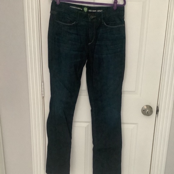Earnest Sewn Blue Organic Straight Leg Denim Jeans Size 31 NEW WITHOUT TAGS - Picture 1 of 13